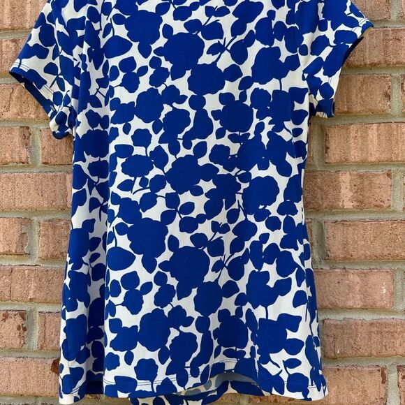 Blue and White Women's Top - Picture 7 of 7